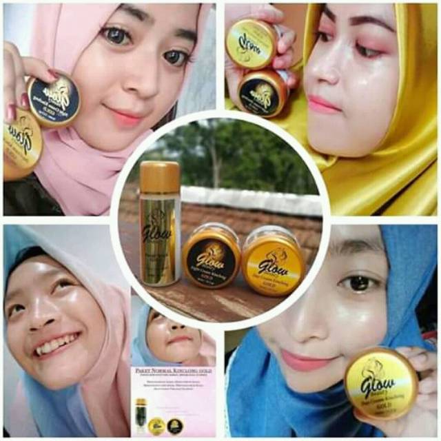GLOW BEAUTY PAKET GOLD / SKINCARE GLOW BEAUTY / GLOW / GLOW BEAUTY AMAN / CREAM AMAN / GLOWING