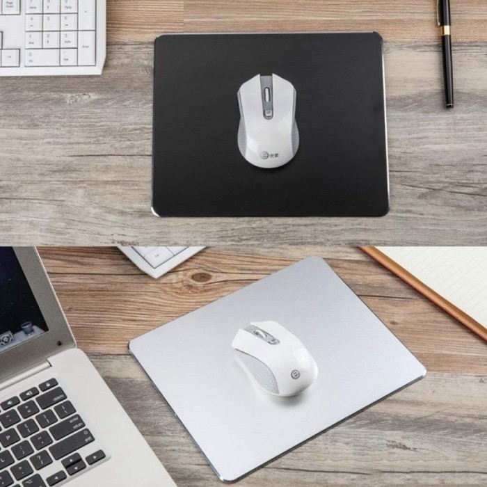 Metal Mouse Pad Mac 2 sisi 3MM Aluminum Macbook Gaming Mouse Pad Besi