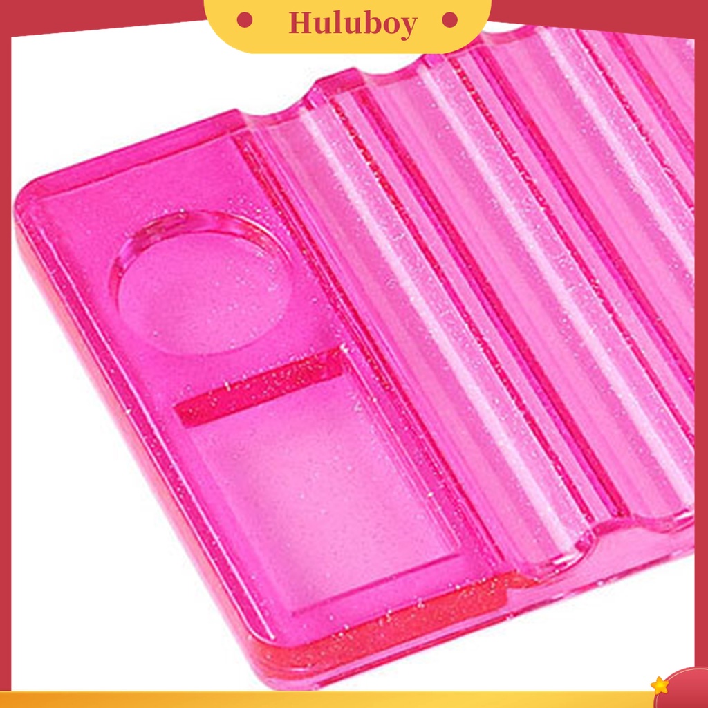 Huluboy Huluboy♡ Holder Pen Brush Nail Art Manicure DIY 7 Slot Ringan Untuk Wanita