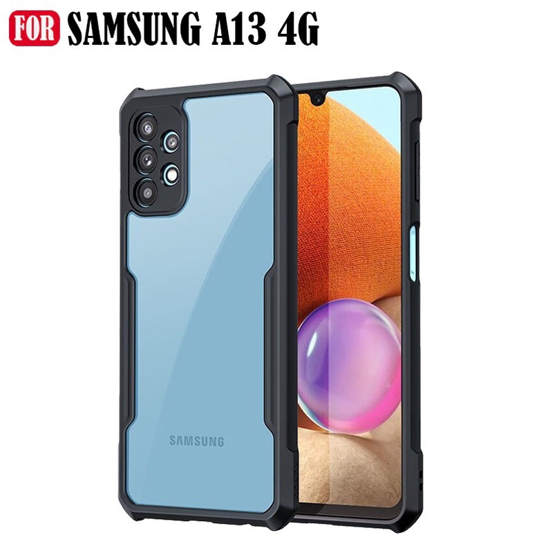 Casing Samsung Galaxy A13 4G Hardcase Shockproof Transparant Case Samsung A13 4G