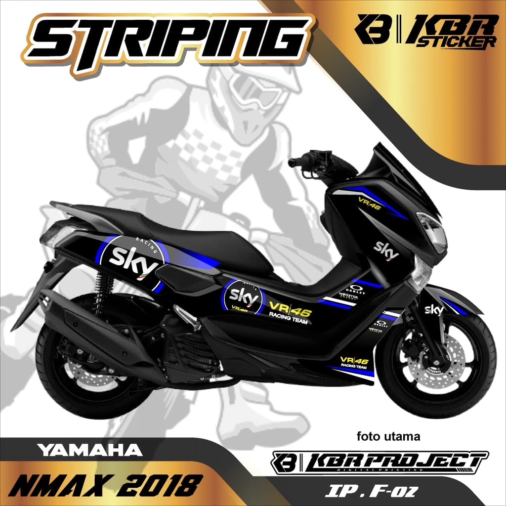 NMAX 2018 (COD) Stiker Motor - Striping nmax 2018 Sticker Variasi -02