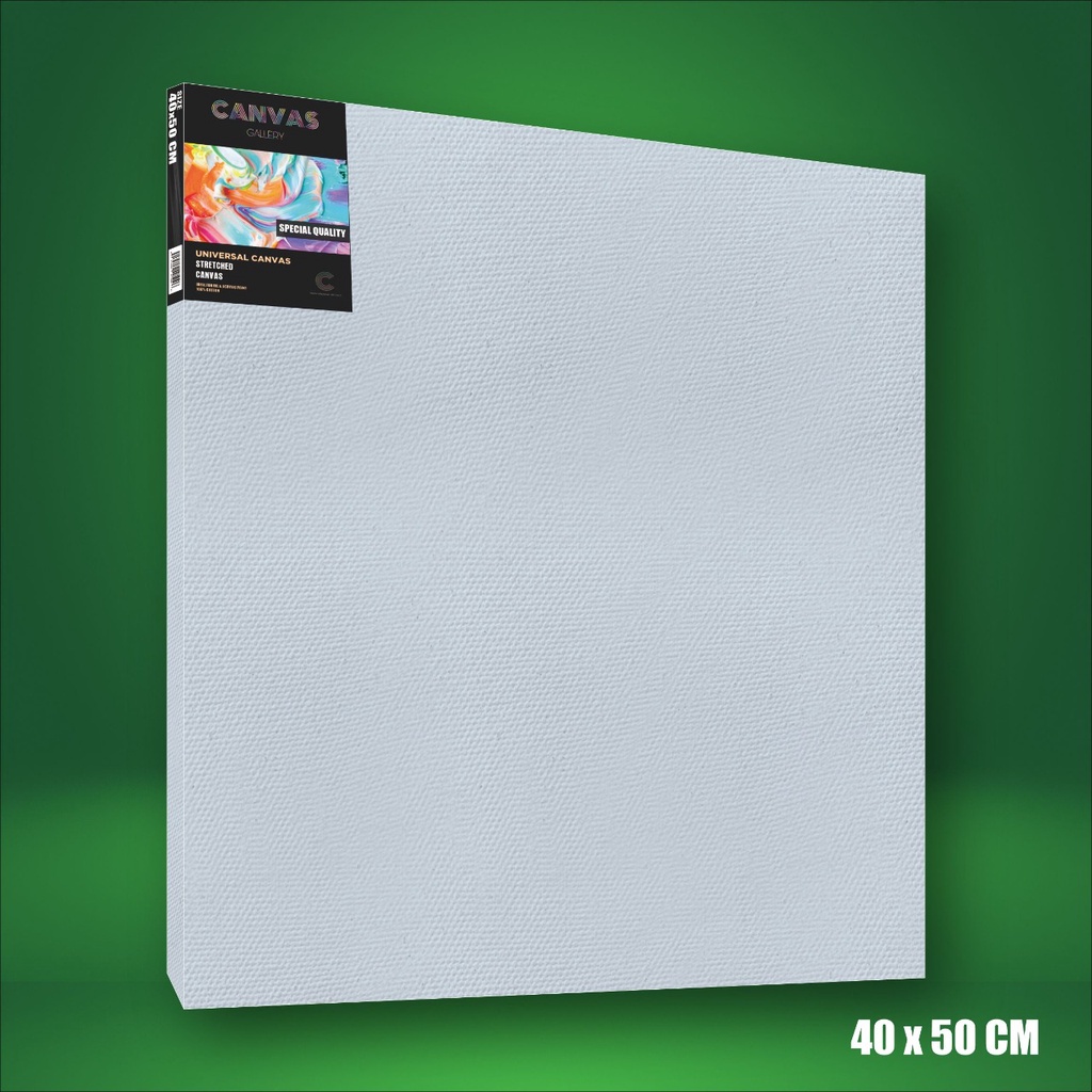 

KANVAS LUKIS 40X50 CM / WHITE CANVAS 40X50 CM / STRETCHED CANVAS - HIGH QUALITY (BIG WOOD)