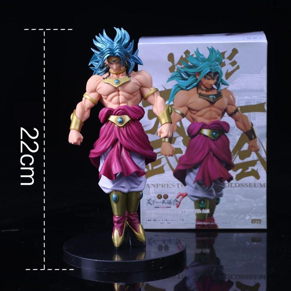 Needway Action Figure Untuk Anak Dekorasi Rumah DBZ Mainan Rambut Biru 22cm Budokai