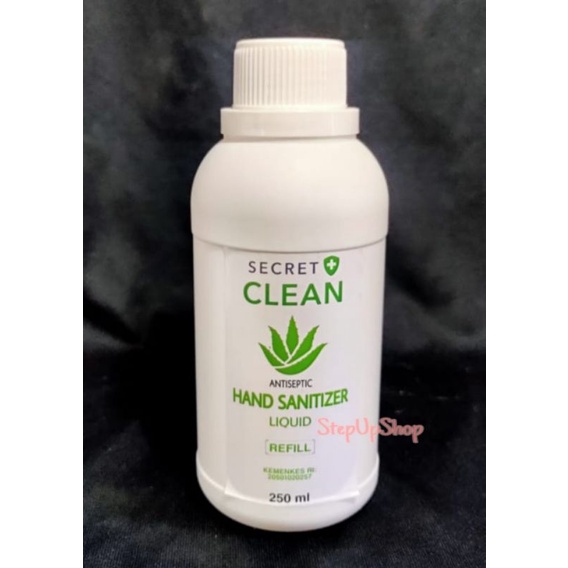 Secret Clean Hand Sanitizer REFILL 250 ml (REPACK) include extra dus&amp;buble warp