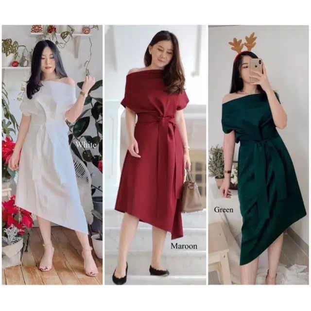 DRESS SCUBA SABRINA / DRESS SCUBA / BAHAN TEBAL