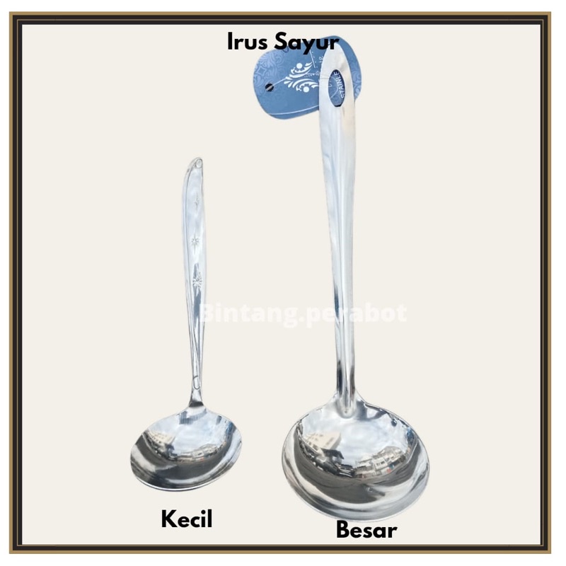Irus Centong Sayur Super Doll / Irus Centong Sayur Stainless Steel / Centong Irus Kuah Sayur