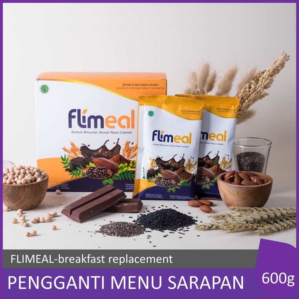 

flimeal flimty Meal Replacement rasa Coklat