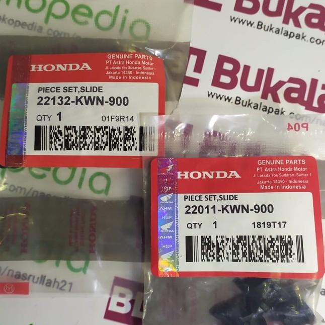 Piece set slide vario 125 / vario 150