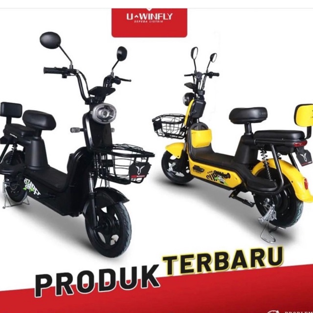 sepeda listrik motor listrik unifly 5+ produk terbaru ready stock makassar