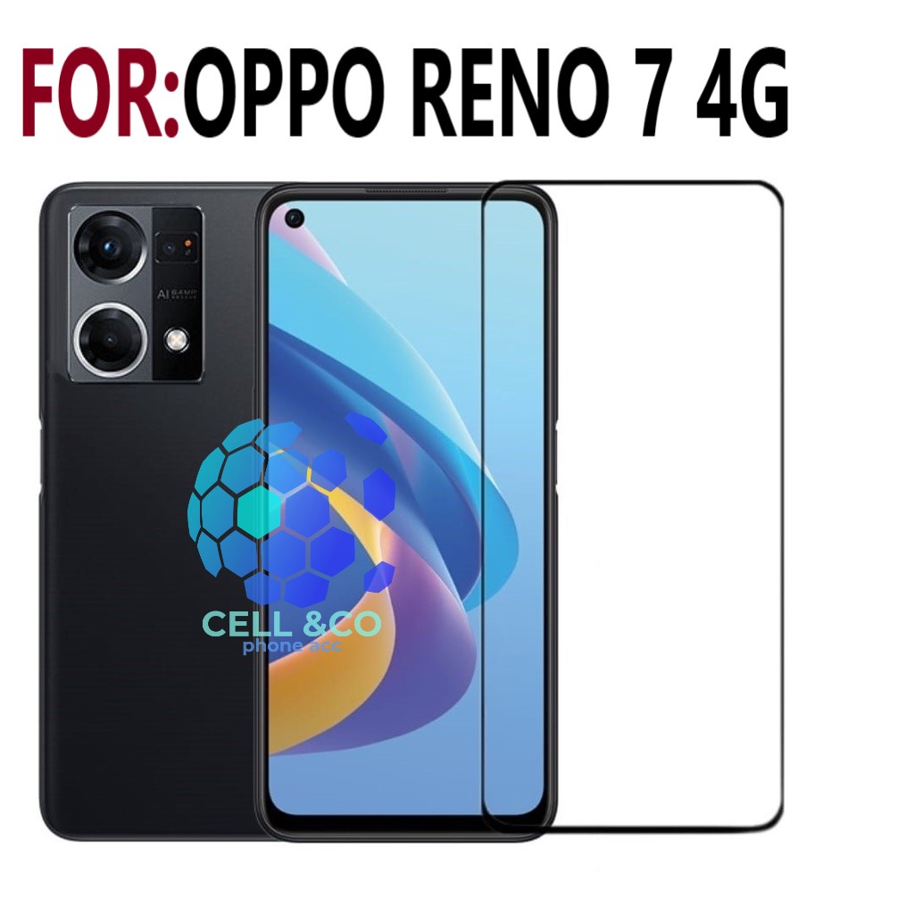 Tempered Glass OPPO RENO 7 4G Full HD Anti Gores Premium Screen Protector Pelindung Layar Kaca OPPO RENO 7(4G)