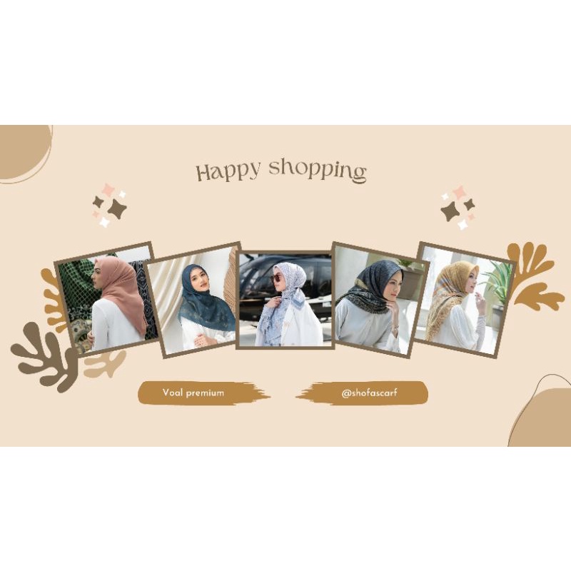 COD Hijab voal motip premium lasercut scarf shofascarf (aut014)