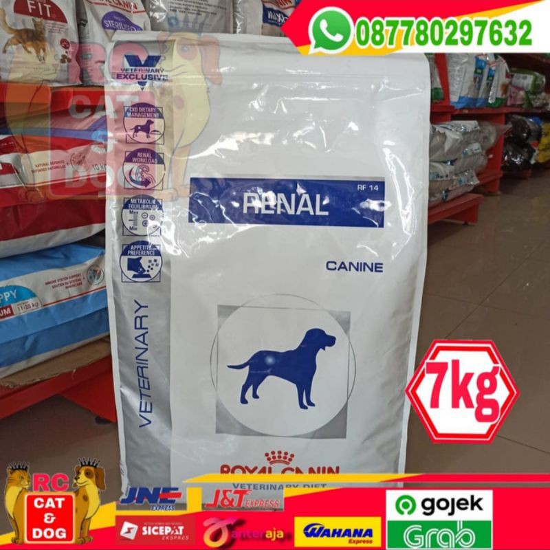 Royal Canin Renal Veterinary Diet Dogfood  Renal 7 kg (Ekspedisi) makanan anjing khusus gangguan ginjal