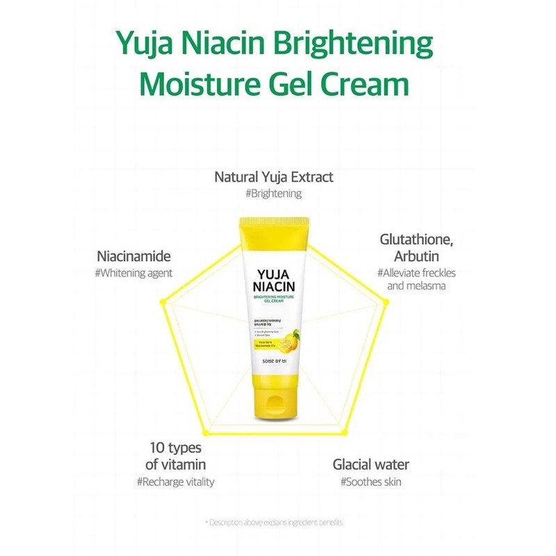 Some By Mi Yuja Niacin Brightening Moisture Gel Cream 100ml / 30ml