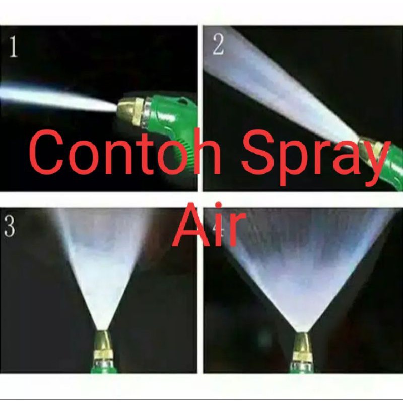 NOZZLE WATER GUN SPRAY Alat Semprot Semprotan Air Selang Bahan Kuningan / Free Klem Selang