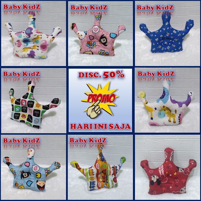 Bantal Bayi Bantal Tidur Bayi Motif Karakter Bentuk Mahkota Bantal Peyang