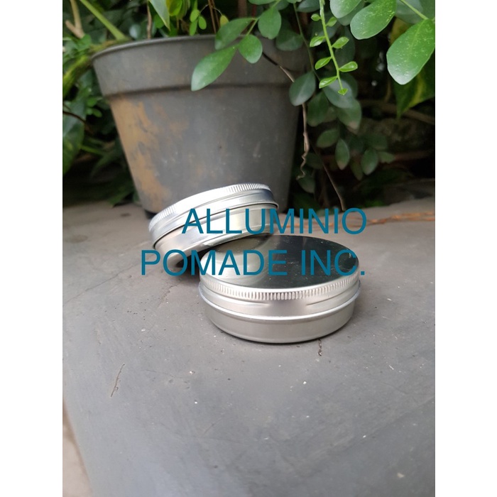 K1277878 Kemasan Kaleng Pot Pomade Polos (6X3 Cm 1.5 Oz 50 Gr) - Silver V21U