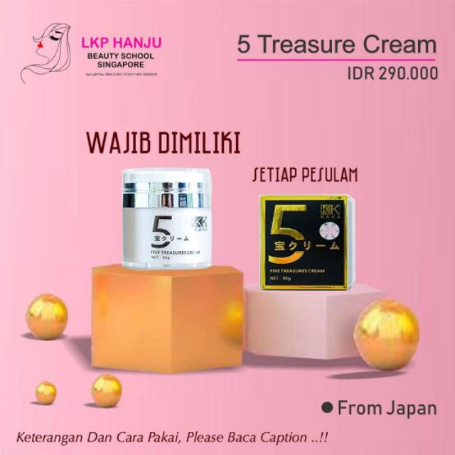 

Five Treasure Cream ( Cream Penghapus Tinta Sulam )