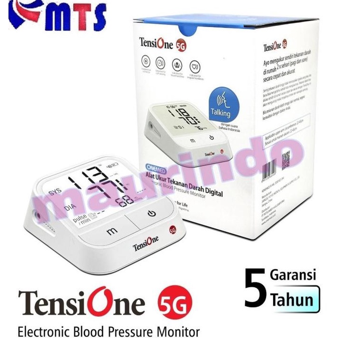 Tensi Onemed Tensimeter Digital 5 G Dengan Tanpa Suara Tensione 5G 1A Termurah