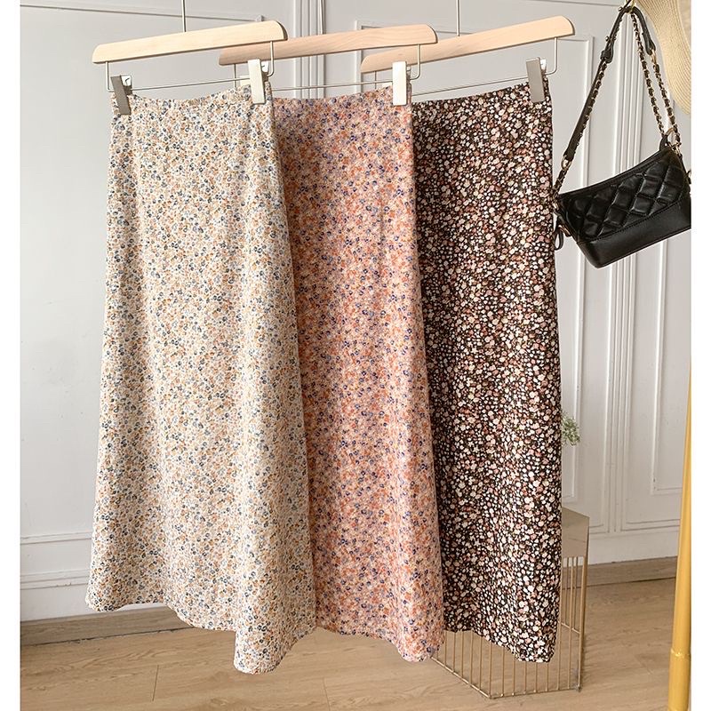 ROK FLORAL KOREAN STYLE / KOREAN SKIRT / ROK MOTIF BUNGA BUNGA KECIL / POLKA LILY FLORA | ROK PANJAN