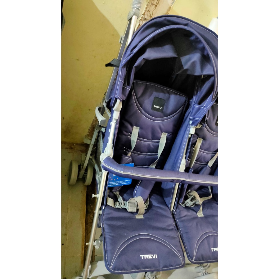 Baby Elle Twin Trevi S-2500 / Stroller Kembar / Stroller Twin / Kereta Dorong Bayi Kembar - Purple