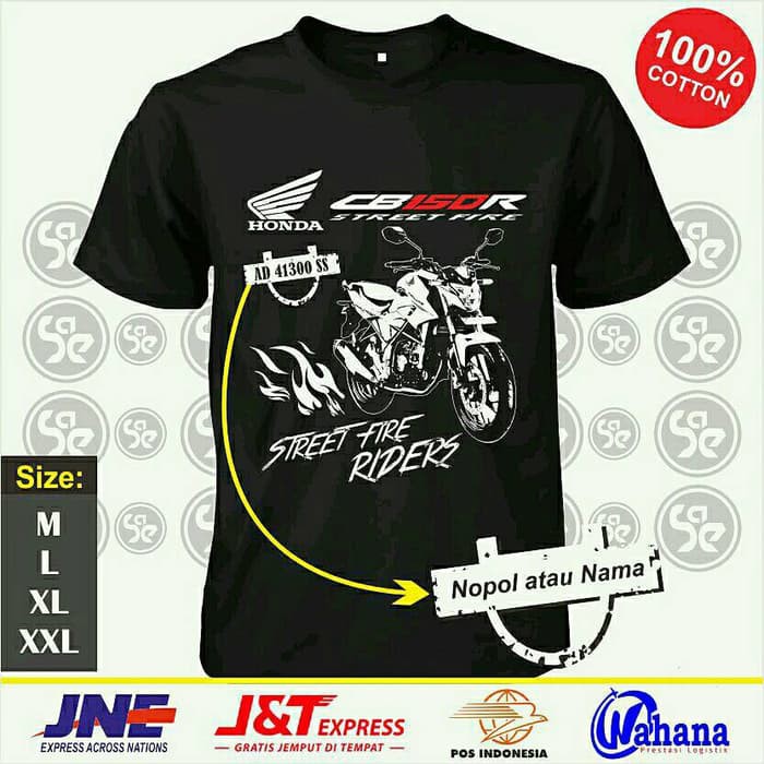 Kaos / T-Shirt All New CB150R - Hitam- M