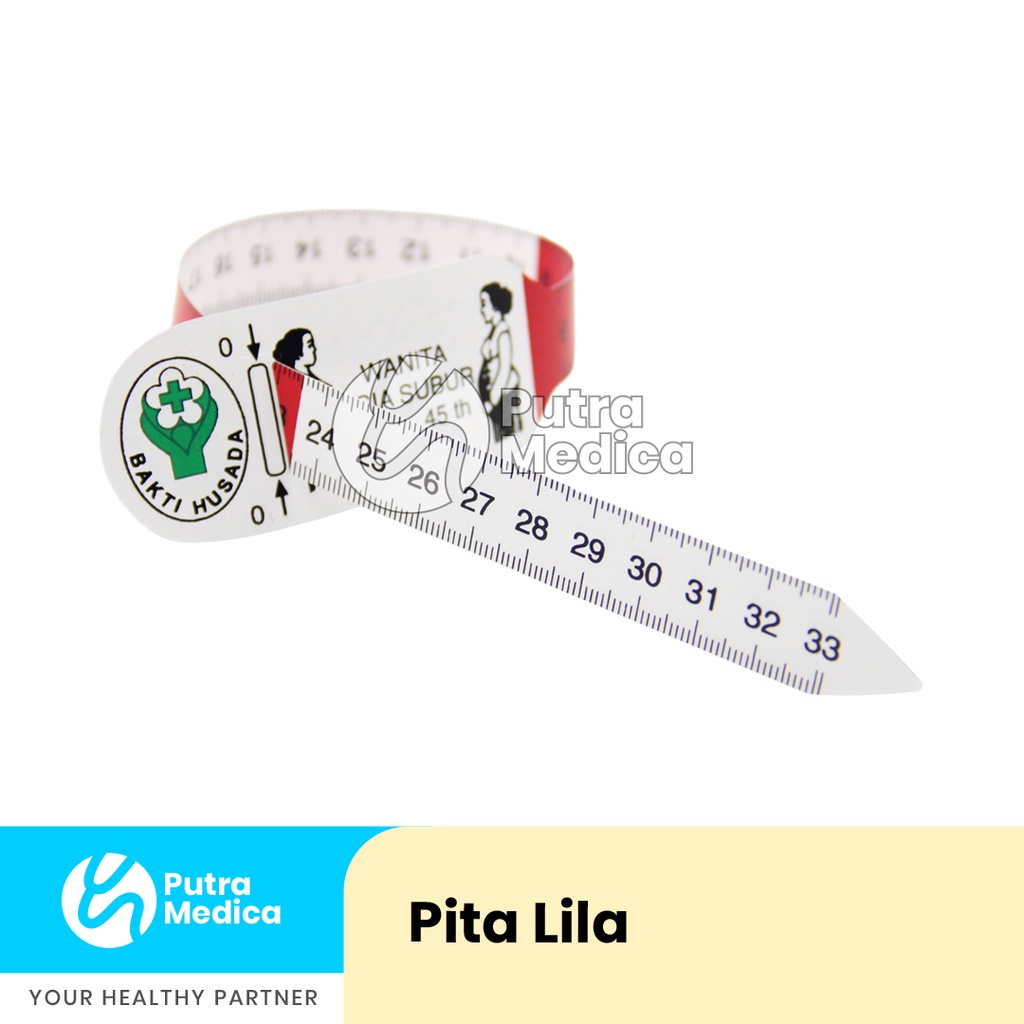 Pita LILA -  1 Pc / Pita Ukur Lingkar Lengan Atas / Meteran Lila / Pengukur Lengan Ibu Hamil