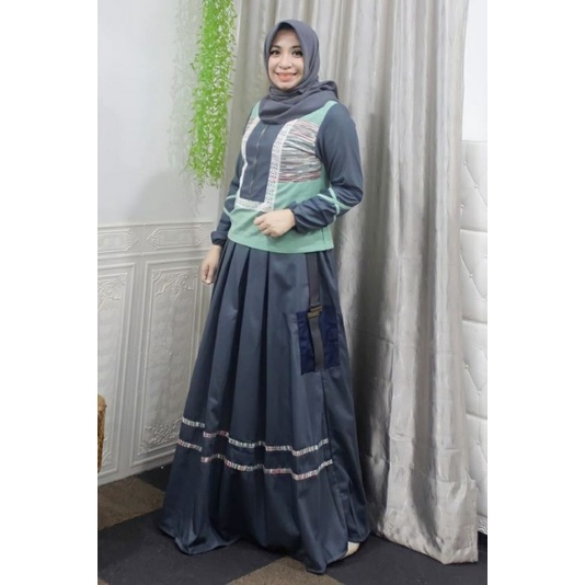 DEURA Busana Muslim Terbaru / Dress Deura / Gamis Deura Original / Setelan Gamis Deura 267 BUTIK BRA