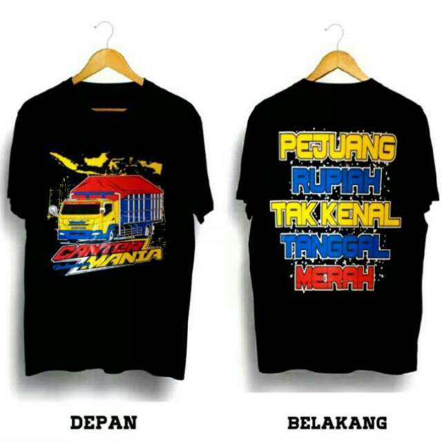 KAOS DISTRO PRIA DAN WANITA WARNA HITAM SOFT COTTON COMBED PEJUANG RUPIAH TAK KENAL TANGGAL MERAH