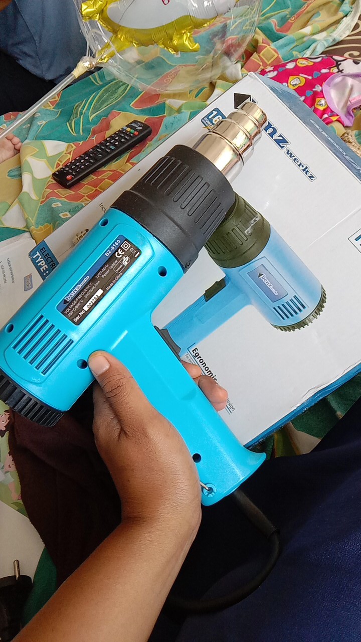 Benz 1600 W Hot Air Gun Heat Gun Pistol Pemanas Stanley Black Decker