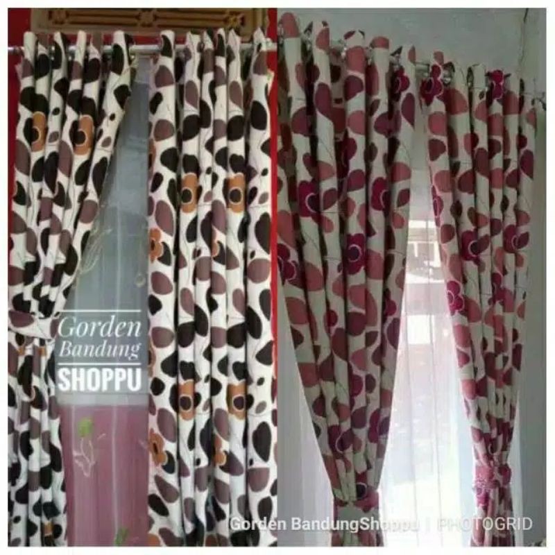 Gorden blackout blazer ASLI Blossom Coklat dan Blossom Merah Marun