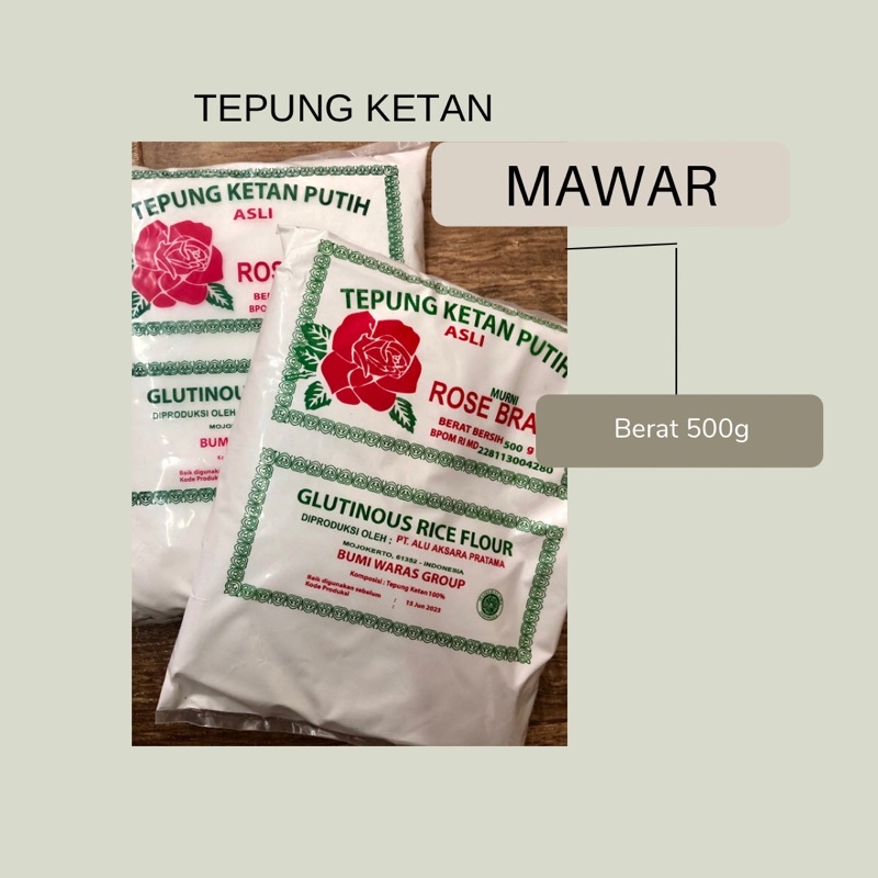 

Tepung Ketan Mawar