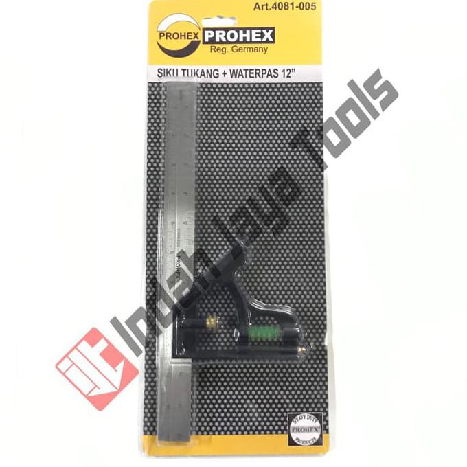 

New Combination Try Square / Penggaris Siku Tukang Waterpas Prohex Murah