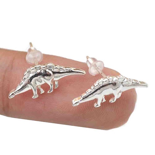 Hu Hu Hu Hu Hu Alat Bantu Pasang Kacamata♡ 3 Pasang Anting Stud Tindik Bentuk Hewan Dinosaurus Gaya Vintage Punk Untuk Wanita