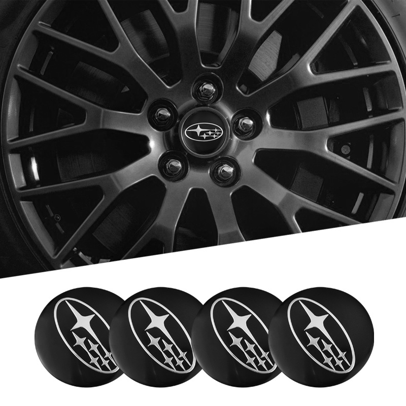 4 Pcs Sticker Emblem Dekorasi Velg Mobil Ukuran 56mm Untuk Subaru Forester Legacy XV 2019 2020