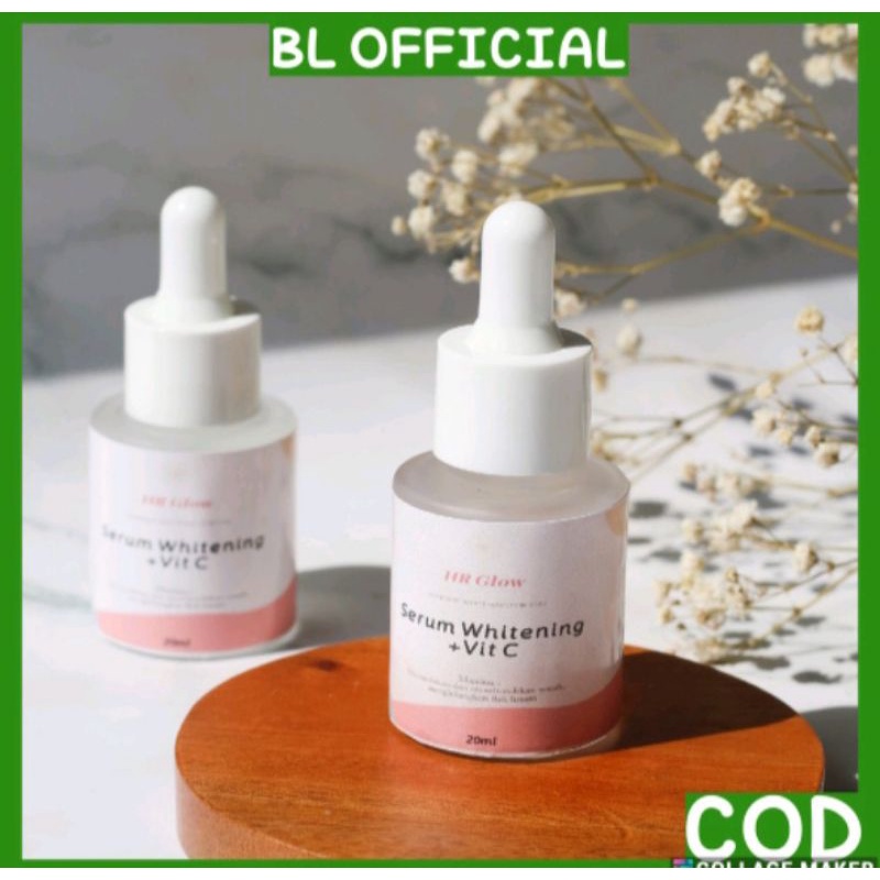 DISTRIBUTOR RESMI(Serum whitening + Vit C HR Glow - 20ml / pemutih wajah glowing /