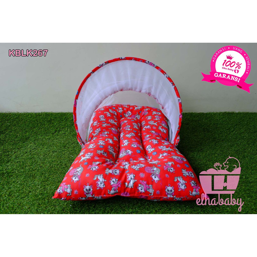 Elhababy Paket Kasur Kelambu Bayi Set Tempat Tidur Bayi Baru Lahir Kado Newborn Hadiah Kasur Baby