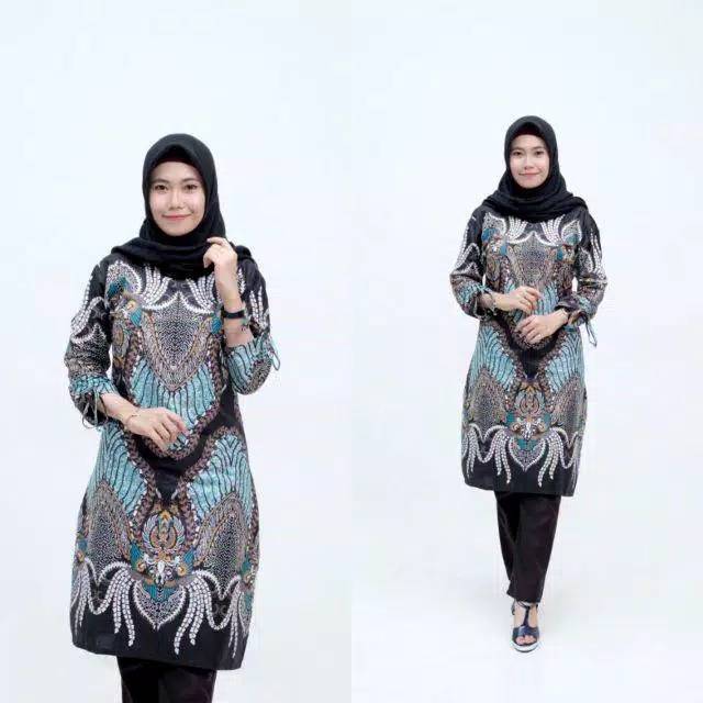 TUNIK BATIK / ATASAN BATIK WANITA / TUNIK KANTOR / TUNIK MURAH / SERAGAM BATIK / TUNIK MODERN /TUNIK