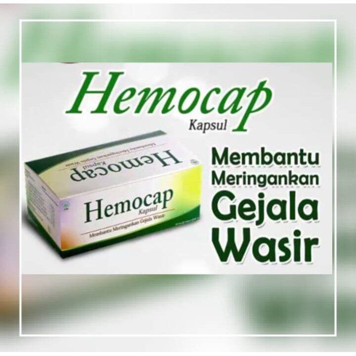 Hemocap Meringankan Gejala Wasir 1 strip isi 4 kapsul