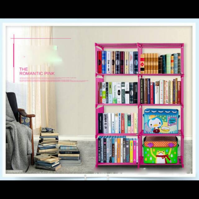 RAK BUKU BOOK SHELF PAJANG CABINET BAJU PAKAIAN SHOWCASE TROFI PIALA