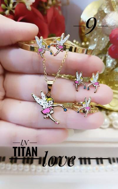 Titanium set perhiasan anak 2513g