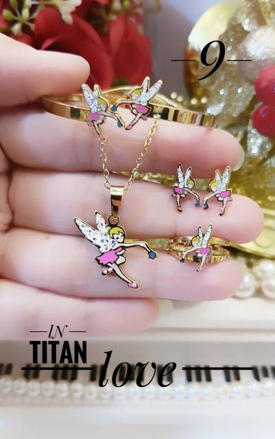 Titanium set perhiasan anak 2503g