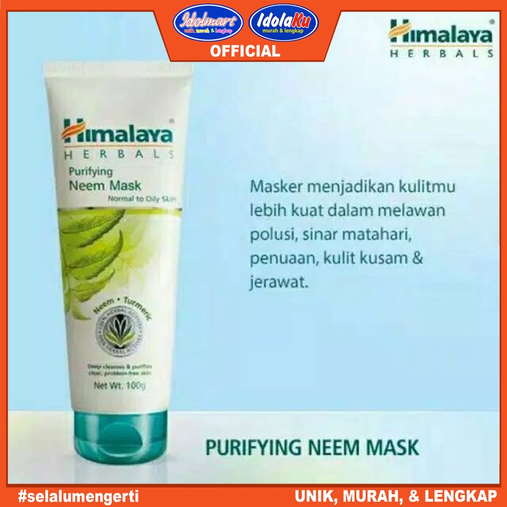 IDOLAKU Himalaya Purifying Neem Mask 50 ml / Masker Wajah / Skin Care / Face Mask