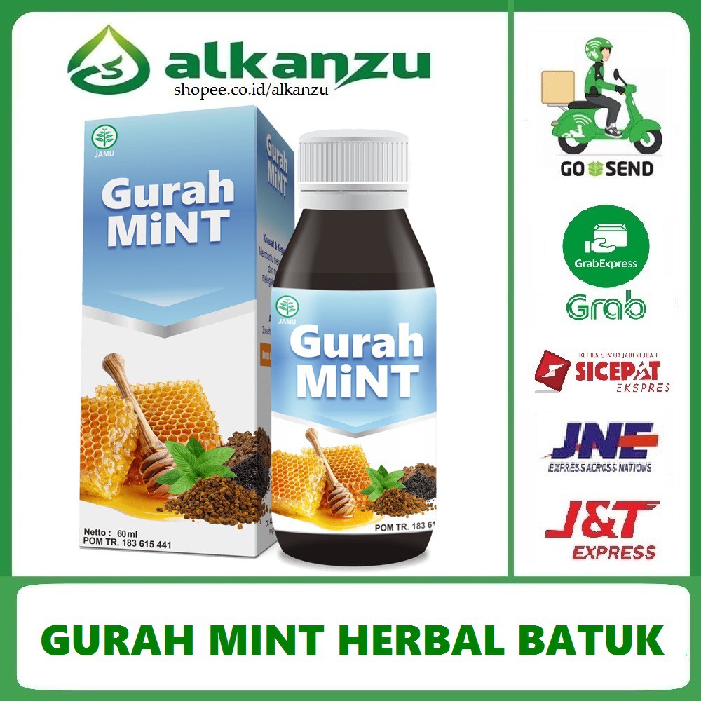 Gurah Mint Herbal Batuk Melegakan Tenggorokan 60 Ml Indonesia