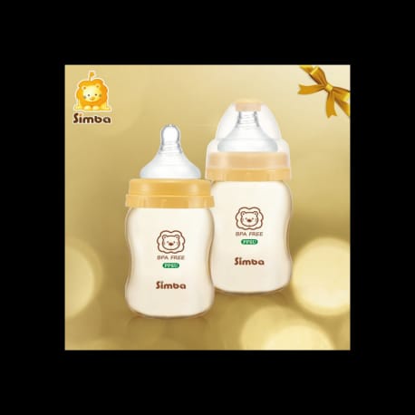 Simba P6013 PPSU Wide Neck  Feeding Bottle (Twin Pack) - 200ml (7oz)