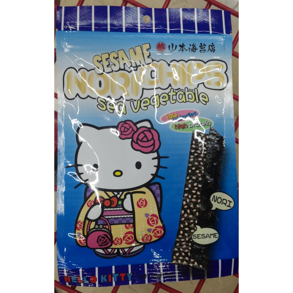 

Yamamoto Hello Kitty Sesame NoriChips Sea Vegetable Rumput Laut Wijen