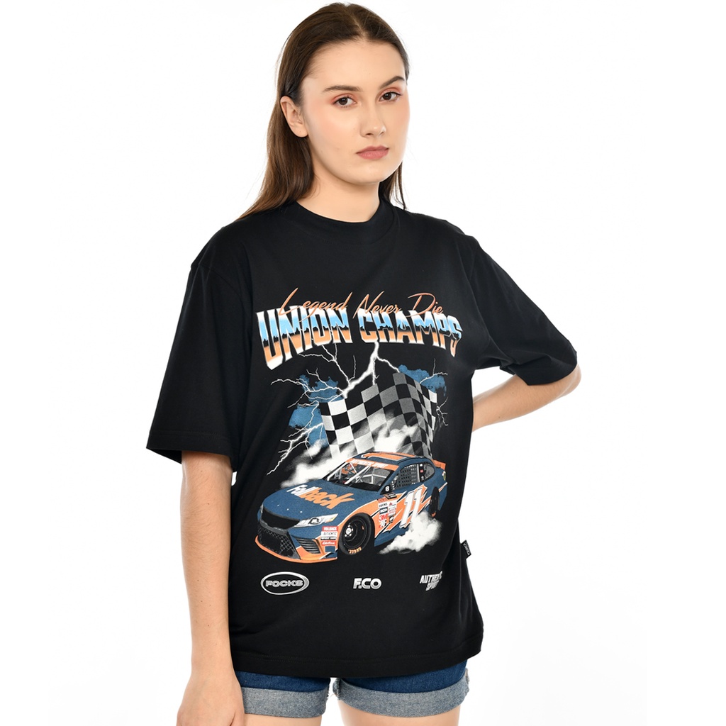 FOLLBACK Racer T-Shirt Union Champs - Kaos Nascar Oversize