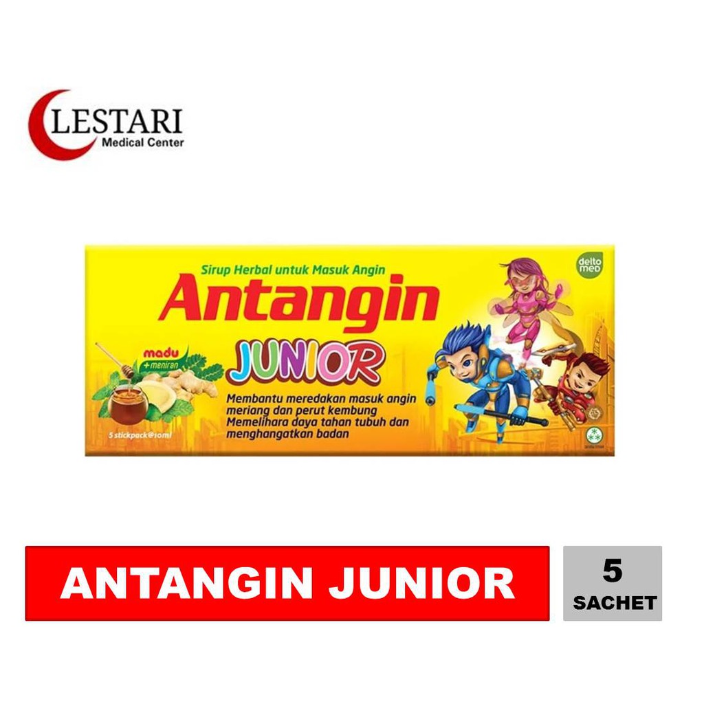 

Antangin Junior Honey Mint Anak 1 Box isi 5 Sachet Sirup Herbal