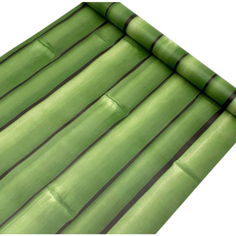 TERMURAH DAN COD  WALLPAPER STICKER DINDING 45CM X 10MMOTIF BAMBU GH191