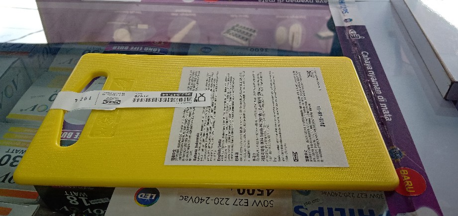 Hpplos Talenan Kecil Chopping Board Papan Pemotong 24x15 Cm Peralatan Masak Dapur Kuning