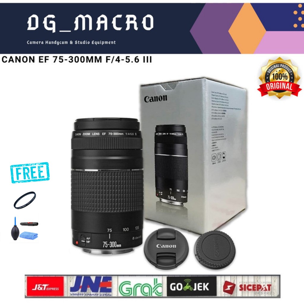 Lensa Canon Ef 75 300 F 4 56 Lll Lensa Tele Canon Shopee Indonesia